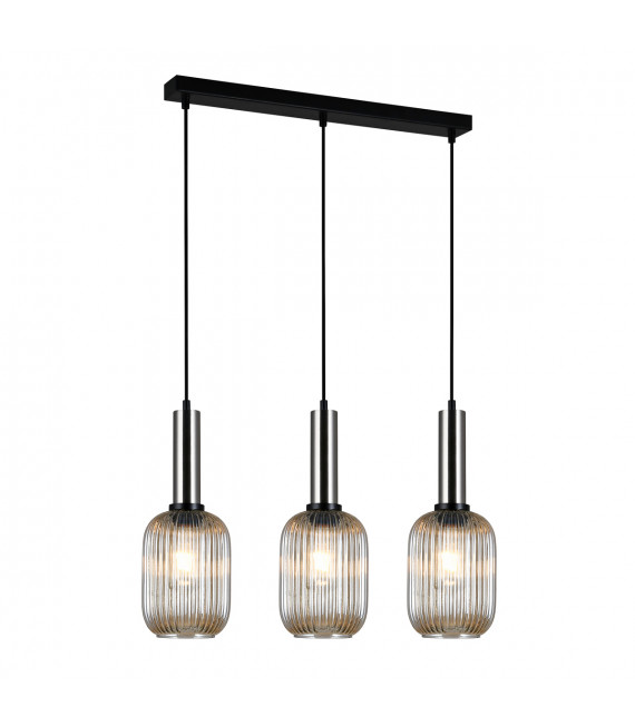 Moderne Pendelleuchte Antiola Satin Nickel