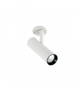 Technische und moderne Deckeneinbauleuchte Bocca White 3000K White black