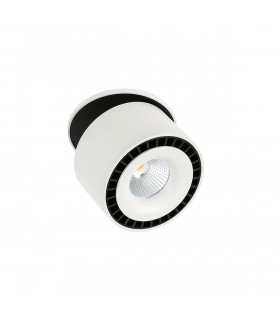 Technical and modern recessed ceiling light Sevilla Round Recessed 3000K White black