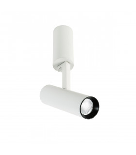 Lámpara de techo spot técnica y moderna Bocca White Distanced 3000K Blanco negro