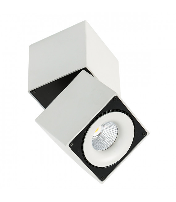 Soffitto spot tecnico e moderno Sevilla Square Soffitto 4000K Bianco nero