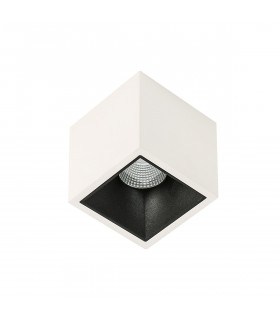 Lámpara de techo spot técnica y moderna Alden White Black Deep 3000K Blanco negro