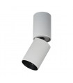 Technical and modern spot ceiling light Lunaro White black