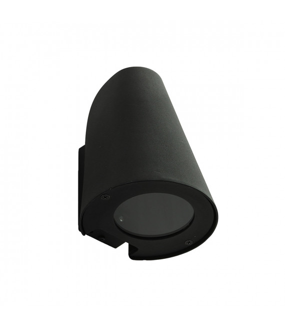 Aplique de jardín moderno Alba Black Black