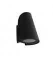 Modern garden wall light Alba Black Black