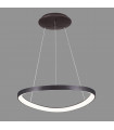 Modern hanging lamp Morfi Café brushed