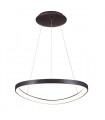 Modern hanging lamp Morfi Café brushed