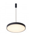 Modern hanging lamp Orbital Sandblasted black