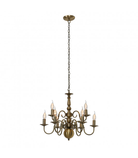 Lampadario classico Marion bronzo antico