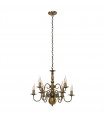 Classic pendant light Marion Antique bronze 9 bulbs