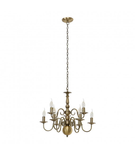 Lampadario classico Marion bronzo antico