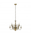Suspension classique Marion Bronze antique 9 ampoules
