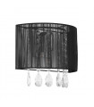 Applique murale en cristal Essence Noir