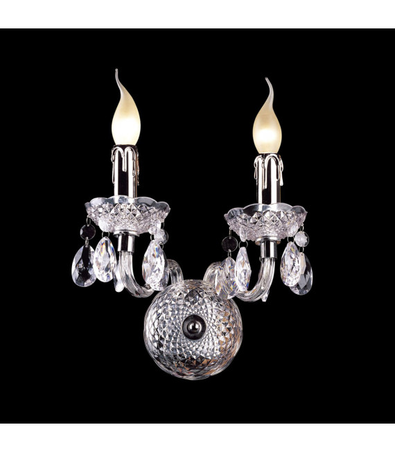 Whiz Chrome Crystal Wandleuchte