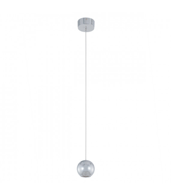 Suspension moderne Neutron Chrome en métal