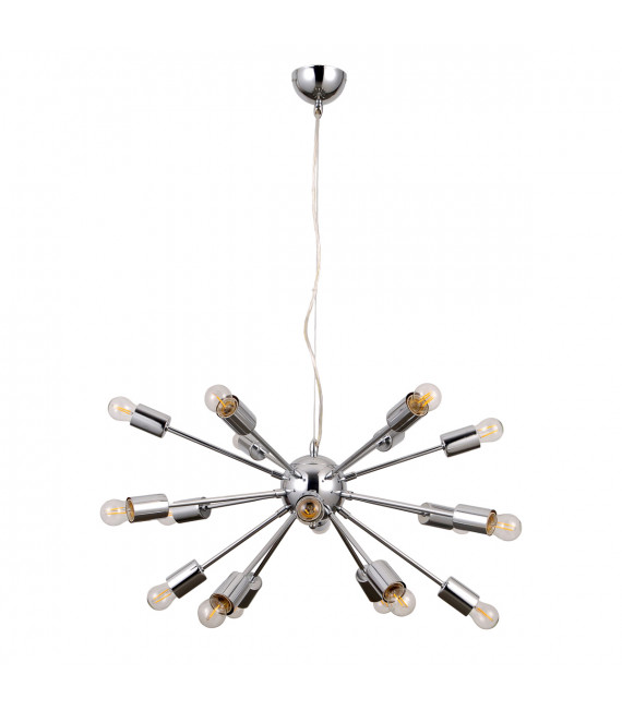Modern hanging lamp Theo Chrome