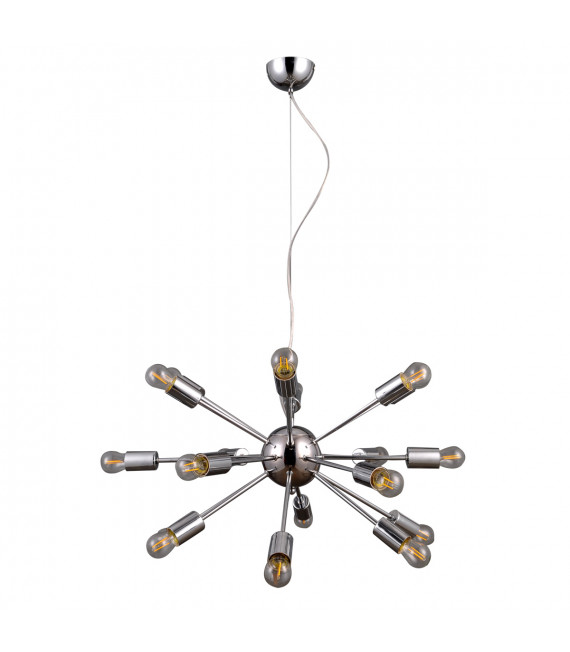Modern hanging lamp Theo Chrome