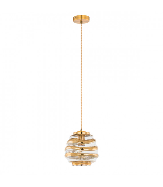 Klassische Pendelleuchte Ananta Copper, Honig
