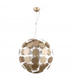 Suspension moderne Mailone Blanc, doré 6 ampoules