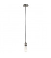 Douille suspendue moderne Classo Noir en alu