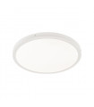 Modern ceiling lamp Glissy Round white, aluminum and acrylic