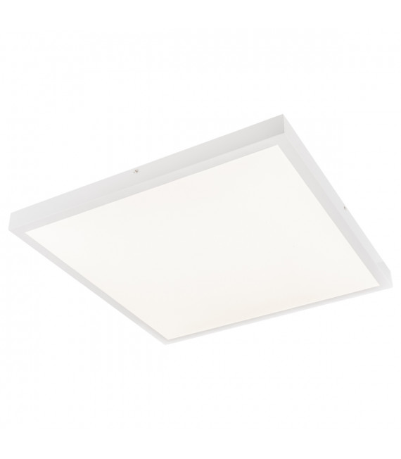 Modern ceiling lamp Glissy Square white in aluminum