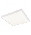 Plafonnier moderne Glissy Square blanc en alu