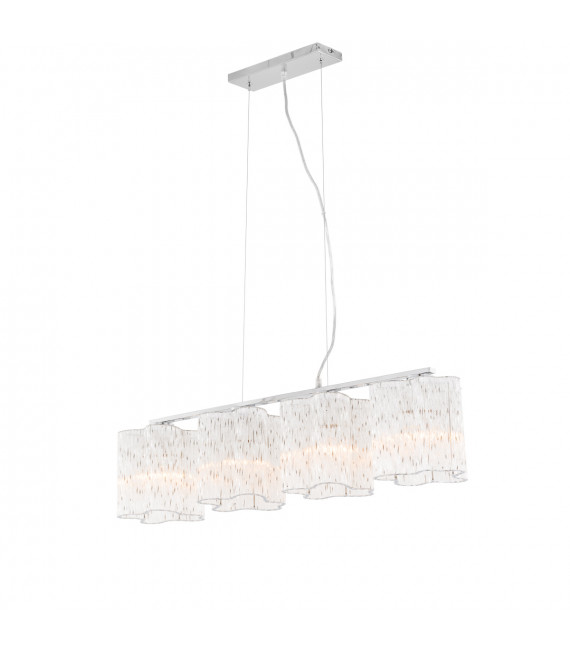 Classic Antonio Chrome pendant light 4 bulbs