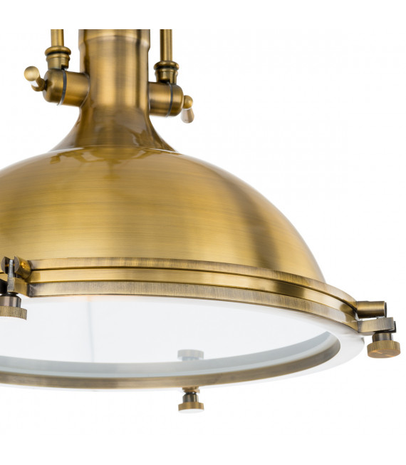 Suspension industrielle et rétro Madison Bronze antique