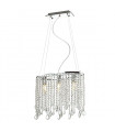 Kaas Chrome crystal pendant lamp