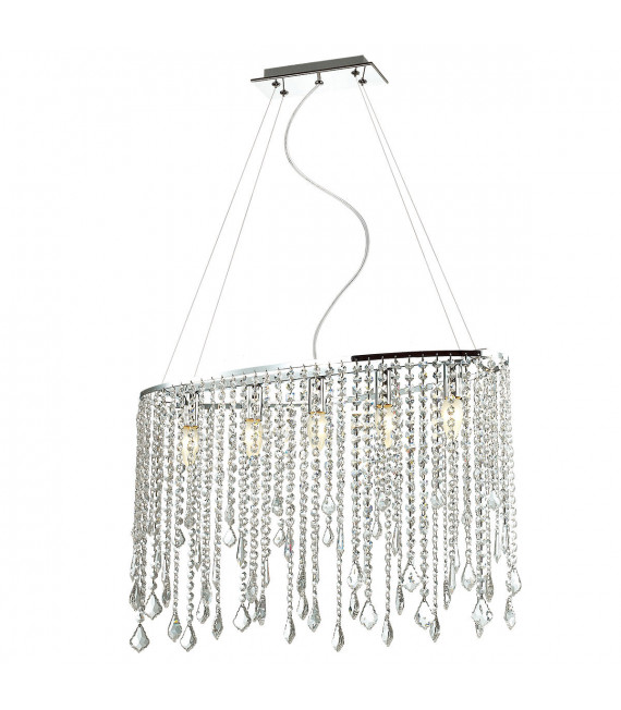 Suspension en cristal Kaas Chrome 5 ampoules