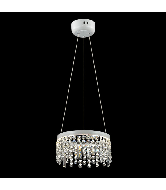 Suspension en cristal Fiona Tapis blanc