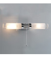 Hook Chrome Glass Modern Bathroom Wall Sconce