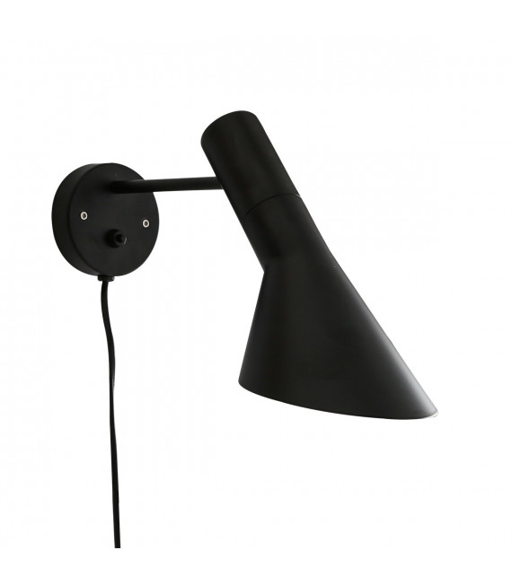 Lámpara de pared moderna Volta Black
