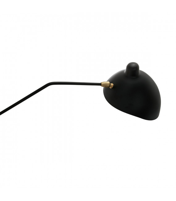 Industrial and retro Davis Black 2-light wall sconce