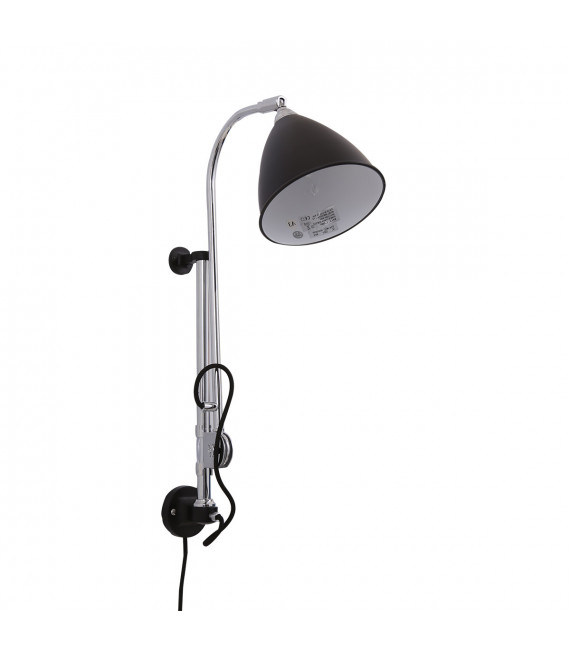 Klassische Wandleuchte Evato Black