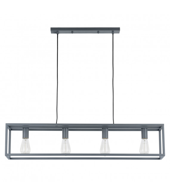 Lámpara colgante industrial y retro Sigalo Gris arena