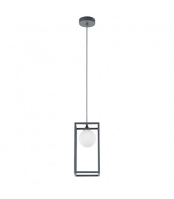 Suspension industrielle et rétro Daisy gris