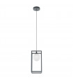 Industrial and retro pendant light Daisy gray