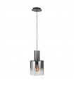 Modern hanging lamp Javier Black, smoked