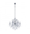 Barocco Chrome Crystal Chandelier