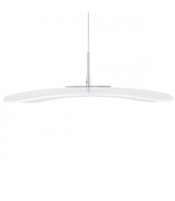 Suspension moderne Blossom Chrome, transparent