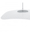 Suspension moderne Blossom Chrome, transparent
