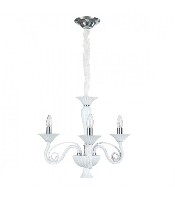 Modern chandelier Verona white