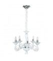Modern chandelier Verona white 5 bulbs