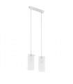 Suspension moderne Blend Chrome en métal 2 ampoules
