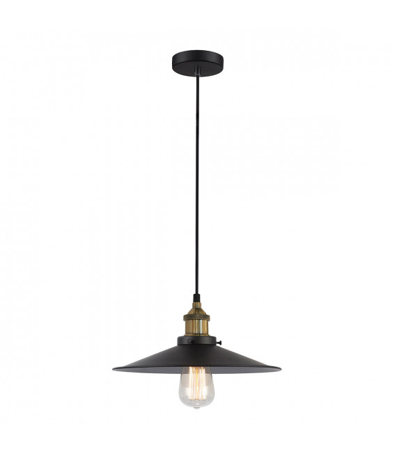 Industrie- und Retro-Pendelleuchte Kermio Black
