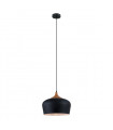 Suspension moderne Britta Noir 1 ampoule