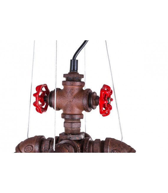 Lampada a sospensione industriale e retrò Manila Rusty