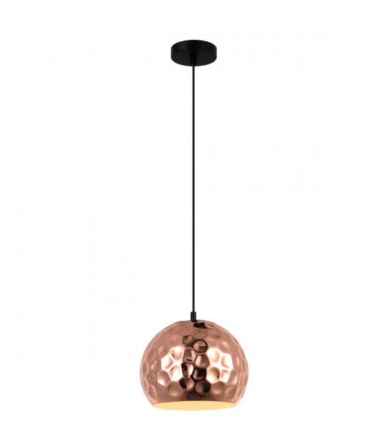 Suspension moderne Grelium Noir, cuivre